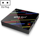 H96 Max+ 4K Ultra HD Full HD Media Player Smart TV BOX with Remote Controller, Android 9.0, RK3328 Quad-Core 64bit Cortex-A53, 4GB+32GB, Support TF Card / USBx2 / AV / Ethernet, Plug Specification:EU Plug - 1