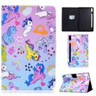 For Lenovo Tab P11 Pro Gen 2 Colored Drawing Horizontal Flip Tablet Leather Case(Pony) - 1