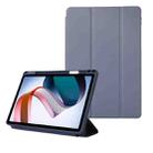 For Xiaomi Redmi Pad 10.61 Solid Color 3-folding Leather Tablet Case(Lavender Grey) - 1