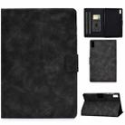 For Lenovo Tab M9 Cowhide Texture Horizontal Flip Tablet Leather Case(Grey) - 1