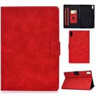 For Lenovo Tab M9 Cowhide Texture Horizontal Flip Tablet Leather Case(Red) - 1