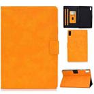 For Lenovo Tab M9 Cowhide Texture Horizontal Flip Tablet Leather Case(Khaki) - 1