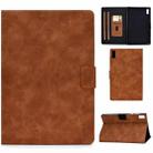 For Lenovo Tab P11 Gen 2 Cowhide Texture Horizontal Flip Tablet Leather Case(Brown) - 1