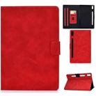 For Lenovo Tab P11 Pro Gen 2 Cowhide Texture Horizontal Flip Tablet Leather Case(Red) - 1