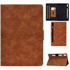 For Lenovo Tab P11 Pro Gen 2 Cowhide Texture Horizontal Flip Tablet Leather Case(Brown) - 1