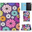 For Lenovo Tab P11 Gen 2 Sewing Thread Horizontal Painted Tablet Leather Case(Daisy) - 1