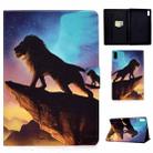 For Lenovo Tab M9 Colored Drawing Horizontal Flip Tablet Leather Case(Lion) - 1