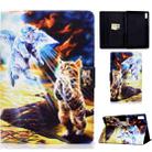 For Lenovo Tab M9 Colored Drawing Horizontal Flip Tablet Leather Case(Angel Cat) - 1