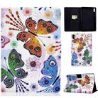 For Lenovo Tab P11 Gen 2 Colored Drawing Horizontal Flip Tablet Leather Case(Big Butterfly) - 1