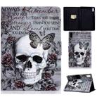 For Lenovo Tab M9 Colored Drawing Horizontal Flip Tablet Leather Case(Skull) - 1