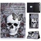 For Lenovo Tab P11 Pro Gen 2 Colored Drawing Horizontal Flip Tablet Leather Case(Skull) - 1