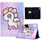 For Lenovo Tab M9 Colored Drawing Horizontal Flip Tablet Leather Case(Colored Pony) - 1