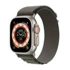 WiWU Nylon Loop Watch Band For Apple Watch Ultra 49mm&Watch Ultra 2 49mm / Series 9&8&7 45mm / SE 3&SE 2&6&SE&5&4 44mm / 3&2&1 42mm(Green) - 1