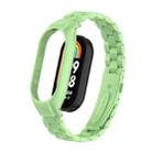 For Xiaomi Mi Band 8 Integrated Metal Case + Three-bead Watch Band(Matcha Green) - 1