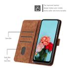 For Samsung Galaxy S10e Skin Feel Stripe Pattern Leather Phone Case with Lanyard(Brown) - 4