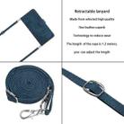 For Samsung Galaxy Note10 Skin Feel Stripe Pattern Leather Phone Case with Lanyard(Blue) - 7