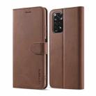 For Xiaomi Redmi Note 12 Pro 4G Global LC.IMEEKE Calf Texture Horizontal Flip Leather Case(Brown) - 1