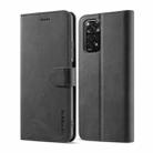 For Xiaomi Redmi Note 12 Pro 4G Global LC.IMEEKE Calf Texture Horizontal Flip Leather Case(Black) - 1