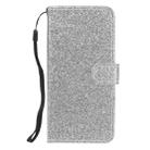 For Samsung Galaxy S10 Plus Glitter Powder Horizontal Flip Leather Case with Card Slots & Holder & Photo Frame & Wallet(Silver) - 2