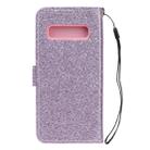 For Samsung Galaxy S10 Plus Glitter Powder Horizontal Flip Leather Case with Card Slots & Holder & Photo Frame & Wallet(Purple) - 4