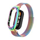 For Xiaomi Mi Band 8 Integrated Metal Case + Milanese Magnetic Watch Band(Colorful) - 1