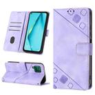 For Huawei P40 lite/nova 6 SE / nova 7i Skin-feel Embossed Leather Phone Case(Light Purple) - 1