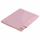 For iPad Pro 12.9 inch(2020) Horizontal Flip Ultra-thin Double-sided Clip Active Buckle Magnetic PU Leather Tablet Case With Three-folding Holder & Sleep / Wake-up Function(Pink) - 5