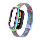 For Xiaomi Mi Band 8 Integrated Metal Case + Steel Mesh Buckle Watch Band(Colorful) - 1
