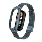 For Xiaomi Mi Band 8 Integrated Metal Case + Steel Mesh Buckle Watch Band(Titanium Gray) - 1