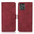 For Motorola ThinkPhone 5G KHAZNEH Matte Texture Leather Phone Case(Red) - 1
