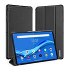 For Lenovo Tab M10 Plus DUX DUCIS Domo Series Horizontal Flip Magnetic PU Leather Case with Three-folding Holder & Wake-up / Sleep Function(Black) - 1