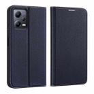 For Xiaomi Redmi Note 12 5G Global / Poco X5 5G  DUX DUCIS Skin X2 Series Horizontal Flip Leather Phone Case(Blue) - 1