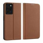 For Xiaomi Redmi Note 12 Pro 5G Global / Poco X5 Pro 5G DUX DUCIS Skin X2 Series Horizontal Flip Leather Phone Case(Brown) - 1