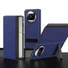 For Huawei Mate X3 Leather All-inclusive Phone Case with Holder(Royal Blue) - 1