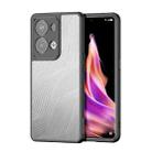 For OPPO Reno9 Pro+ DUX DUCIS Aimo Series TPU + PC Frosted Feel Phone Case(Black) - 1