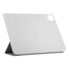 For iPad Pro 12.9 inch(2020) Horizontal Flip Ultra-thin Double-sided Clip Non-buckle Magnetic PU Leather Tablet Case With Three-folding Holder & Sleep / Wake-up Function(Grey) - 6