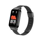 For Redmi Band 2 Milan Buckle Metal Watch Band(Black) - 1