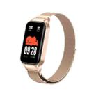 For Redmi Band 2 Milan Magnetic Metal Watch Band(Rose Gold) - 1