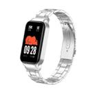 For Redmi Band 2 Three-bead Metal Watch Band(Silver) - 1