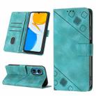 For Honor X7 4G/Play 30 Plus Skin-feel Embossed Leather Phone Case(Green) - 1