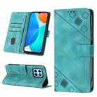 For Honor X6 / X8 5G Skin-feel Embossed Leather Phone Case(Green) - 1