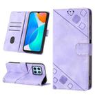 For Honor X6 / X8 5G Skin-feel Embossed Leather Phone Case(Light Purple) - 1