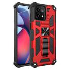 For Motorola Moto G Stylus 5G 2023 Shockproof TPU + PC Magnetic Phone Case with Holder(Red) - 1