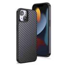 For iPhone 13 mini wlons Magsafe Carbon Fiber Kevlar TPU Phone Case(Black) - 1