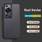 For Huawei P60 Pro wlons Magsafe Carbon Fiber Kevlar TPU Phone Case(Black) - 2