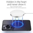 For Huawei P60 Pro wlons Magsafe Carbon Fiber Kevlar TPU Phone Case(Black) - 4