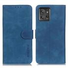 For Motorola ThinkPhone 5G KHAZNEH Retro Texture Flip Leather Phone Case(Blue) - 1
