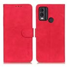 For Nokia C22 4G KHAZNEH Retro Texture Flip Leather Phone Case(Red) - 1