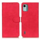 For Nokia C12 4G KHAZNEH Retro Texture Flip Leather Phone Case(Red) - 1