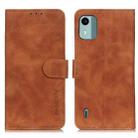 For Nokia C12 4G KHAZNEH Retro Texture Flip Leather Phone Case(Brown) - 1